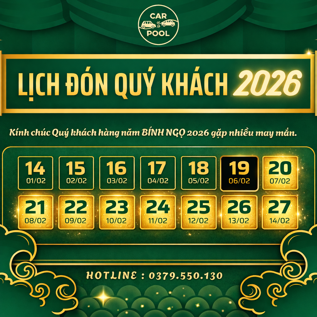 Poster 2 - Lịch đón khách 2026